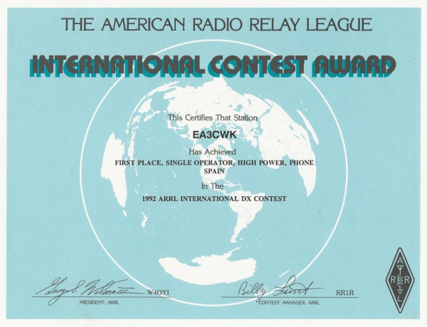 ARRL-1992-DX-CONTEST ARRL-1992-DX-CONTEST